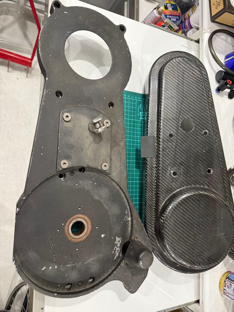 ト*チ様 ショベル/エボ　オープンプライマリー バックプレート