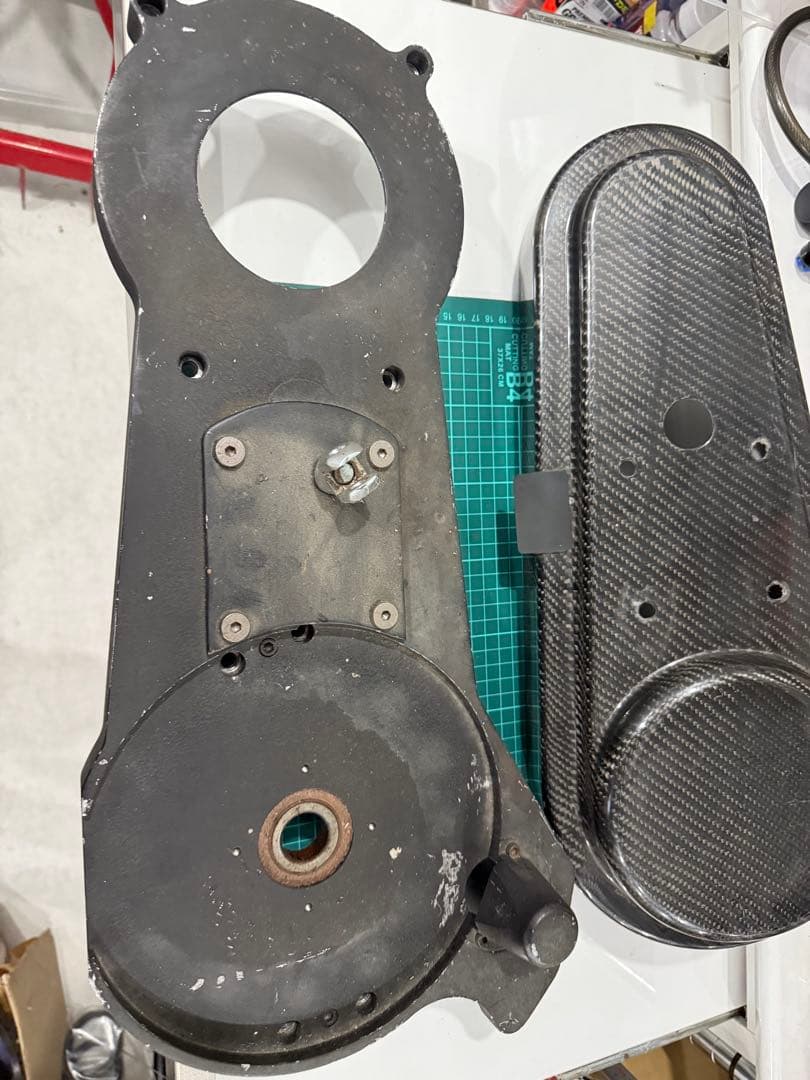 ト*チ様 ショベル/エボ　オープンプライマリー バックプレート