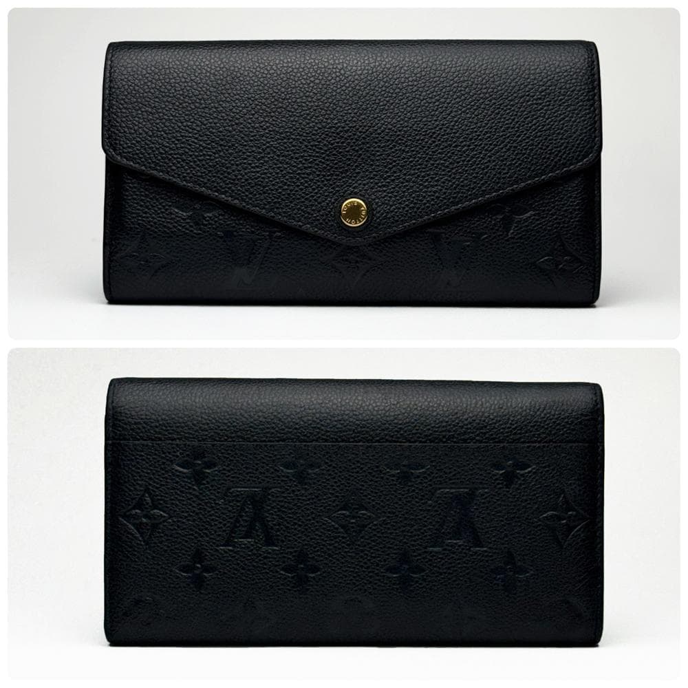 極美品 ルイヴィトン アンプラント ポルトフォイユ サラ ノワール M61182