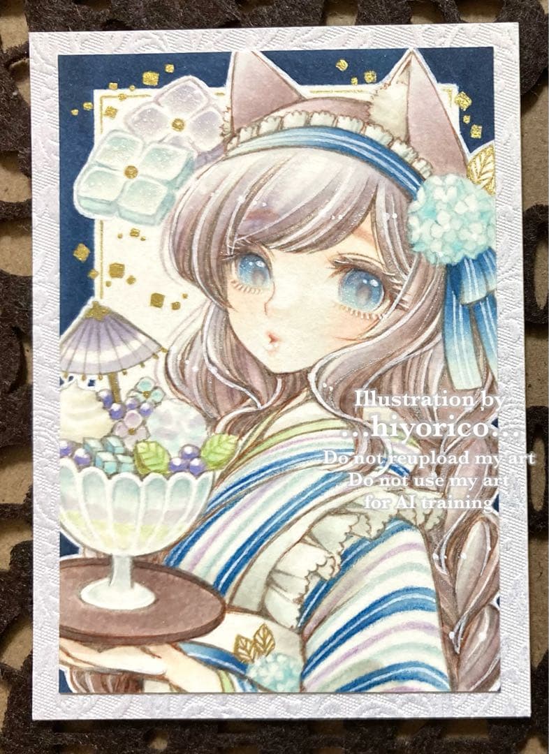 E*L様 手描きイラスト原画【紫乃】