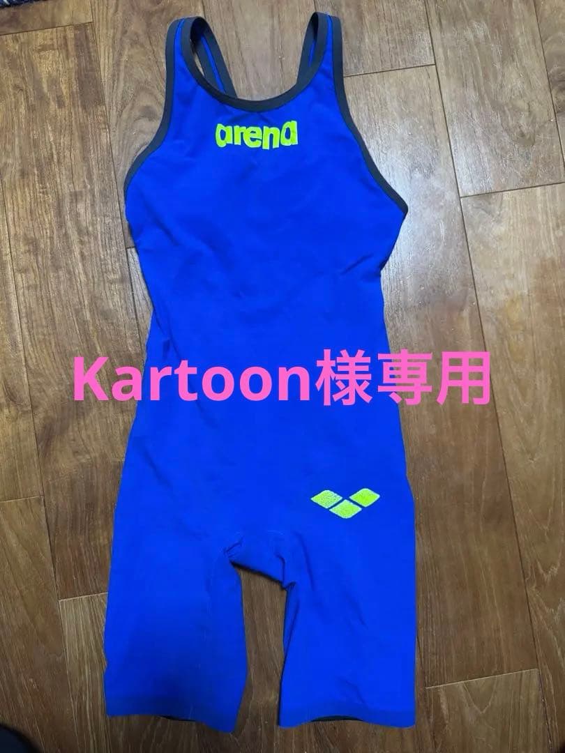 arena スポーツ用水着 青色 ハイバック