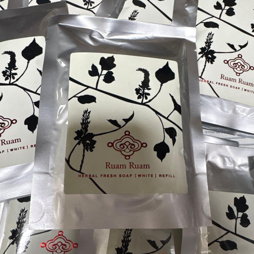 Ruam Ruam ハーバルフレッシュソープ リフィル 12個(ポットつき)