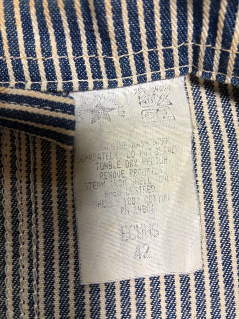 Carhartt ストライプ カバーオール 42