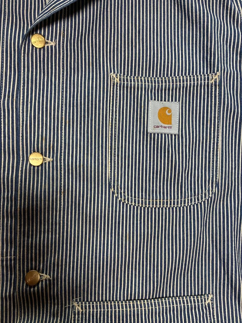 Carhartt ストライプ カバーオール 42