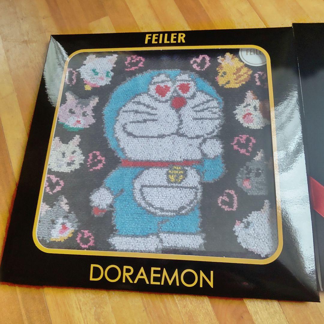 完売❤️FEILERドラえもんMIMOZAラブリーキャッツハンカチ2枚フェイラー