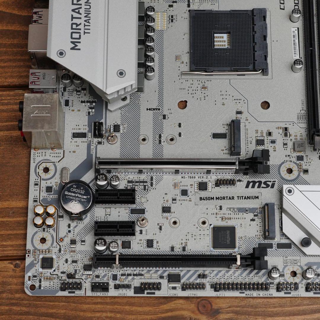 MSI B450M MORTAR TITANIUM マザーボード