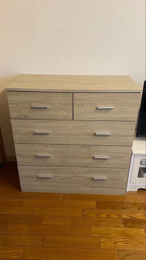 ※たびびと※LOWYA [幅84]大容量収納チェスト 全面化粧仕上げタンス