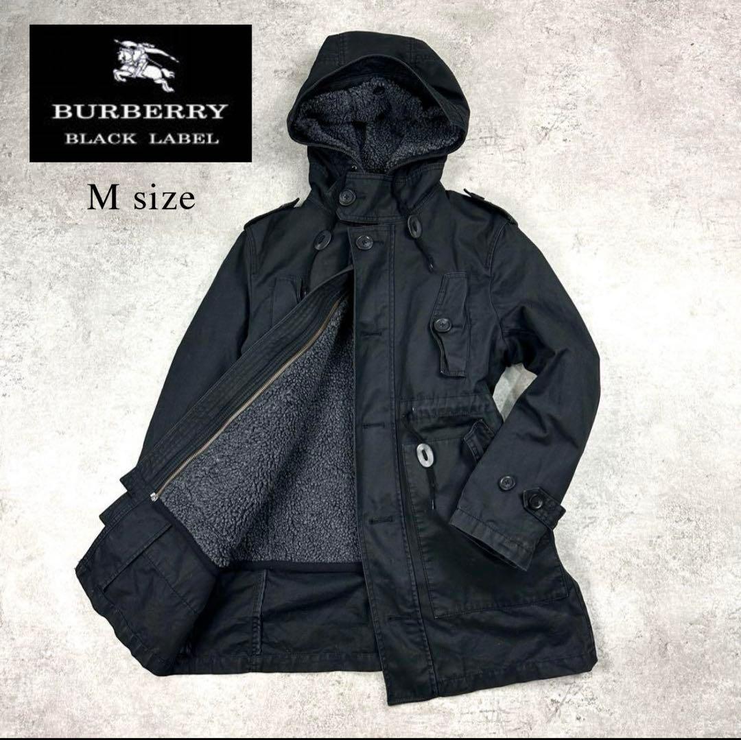 BURBERRY BLACK LABEL モッズコート M 3Way 黒