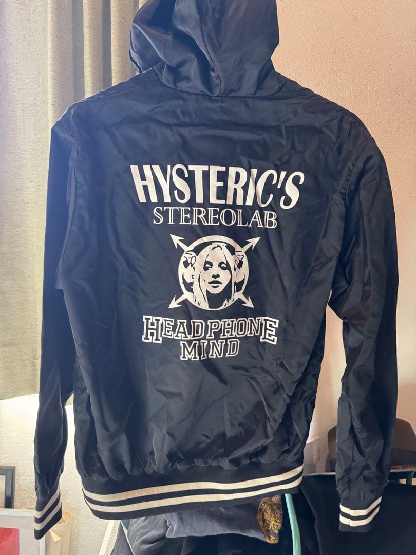 HYSTERIC GLAMOUR アノラックパーカー M 黒 プリント 日本製