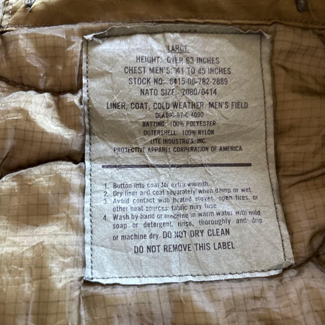 USED USA製 80’s ALPHA M-65 3rd ライナー付 L R