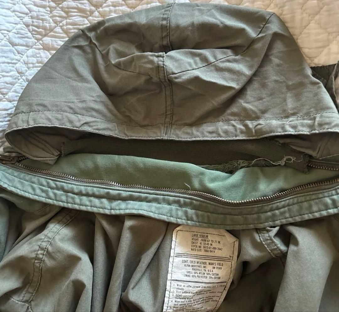 USED USA製 80’s ALPHA M-65 3rd ライナー付 L R