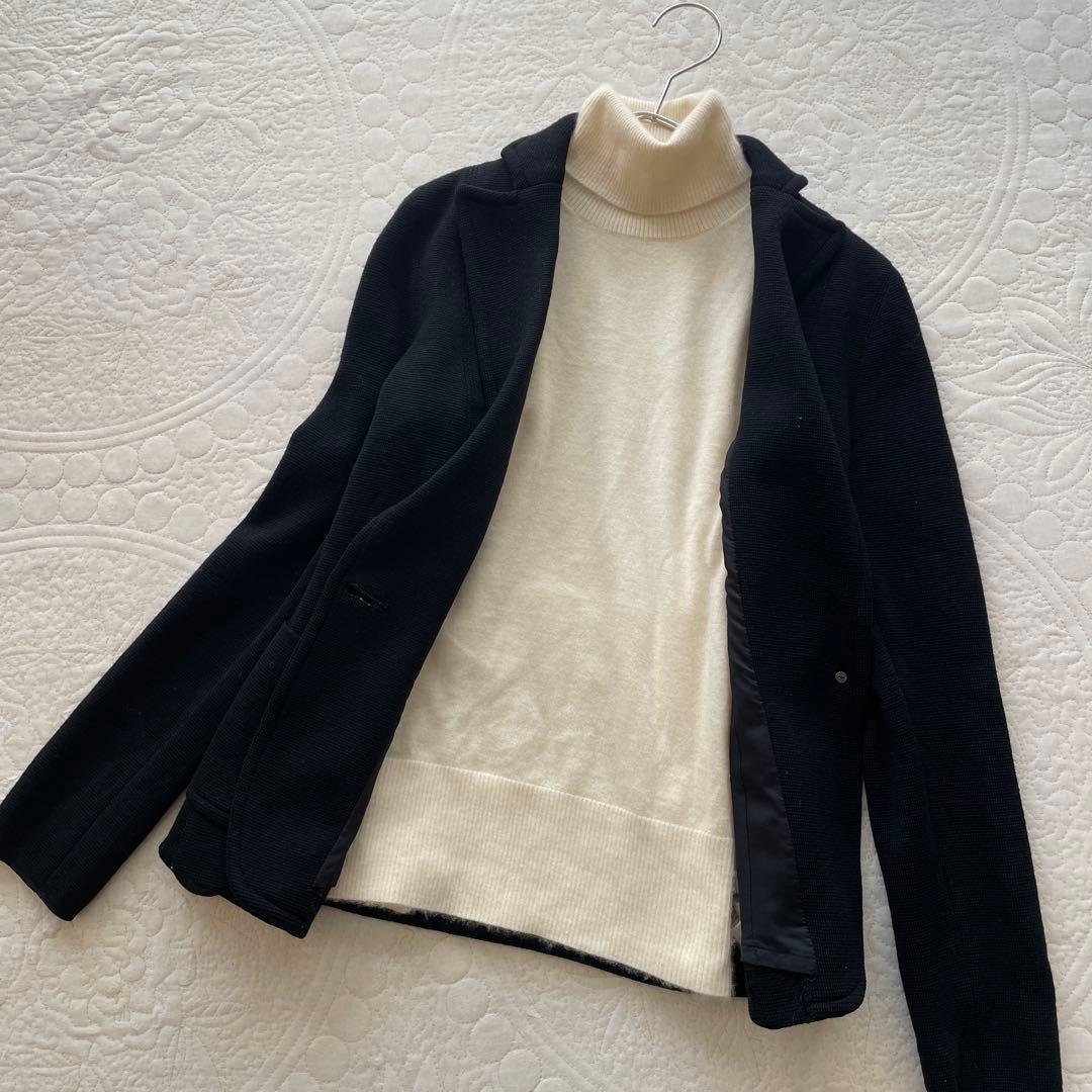 トゥモローランド　Ballsey 日本製　ニットジャケット　ブラック