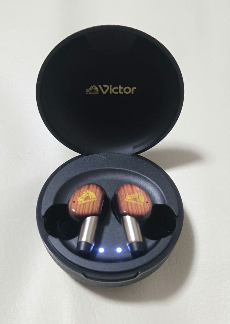 Victor ワイヤレスイヤホン 木目調
