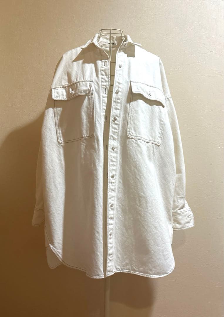 【美品】Whim Gazette　DENIM 白デニムジャケット