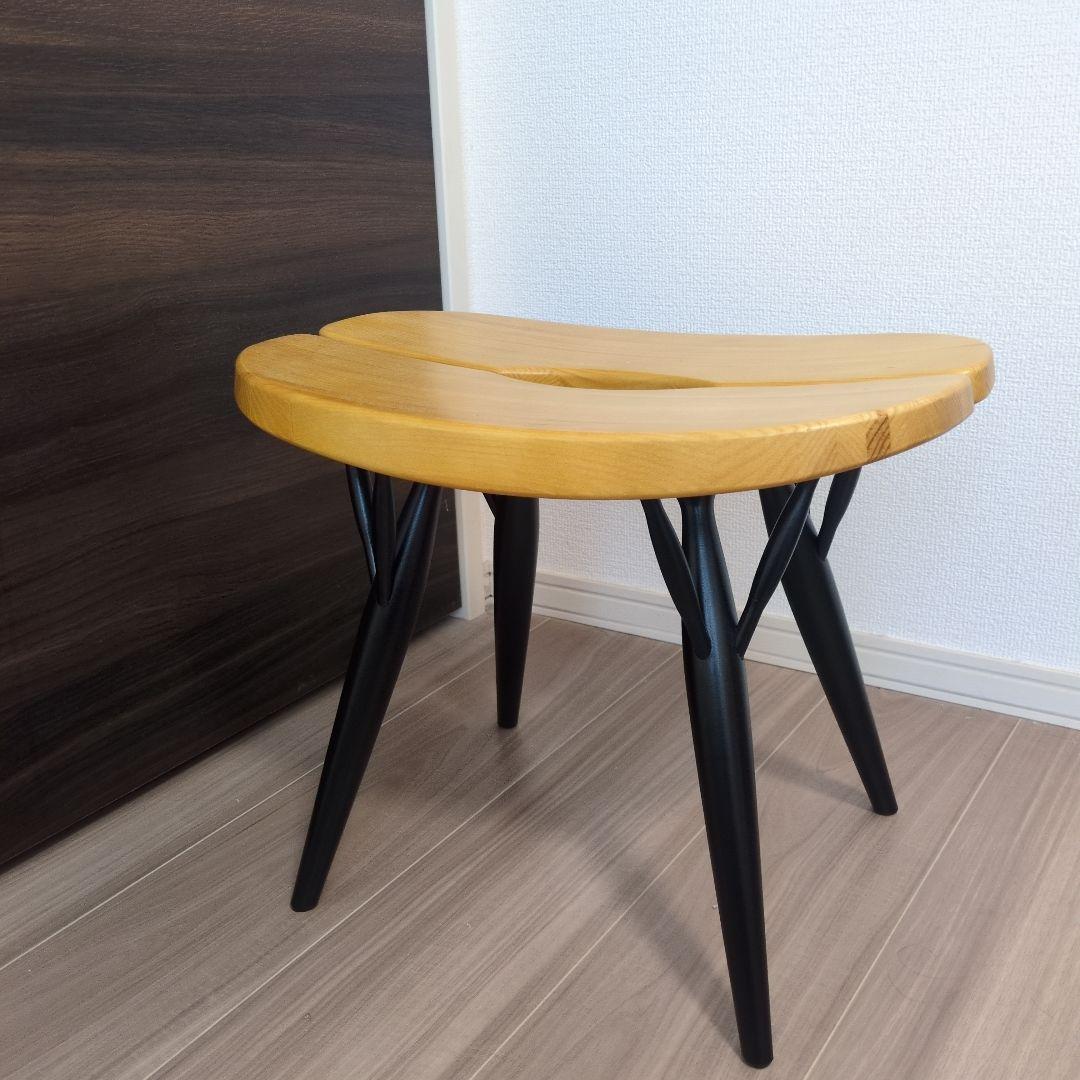 Pirkka stool artekハニー×ブラック35㌢ピルッカ