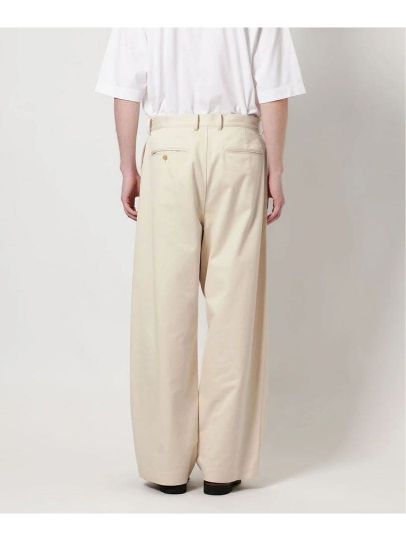 LOEFF コットン サテン バギーパンツ