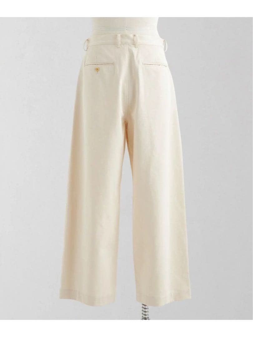 LOEFF コットン サテン バギーパンツ