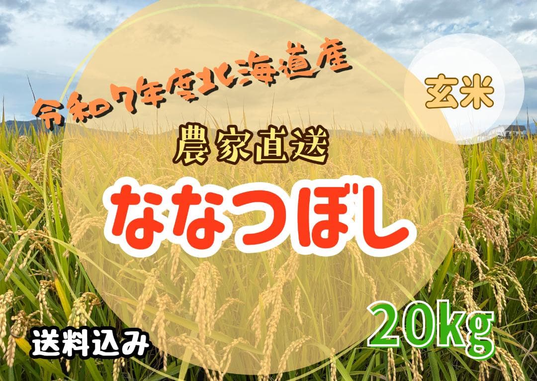 令和7年度北海道産ななつぼし玄米２０㎏農家直送