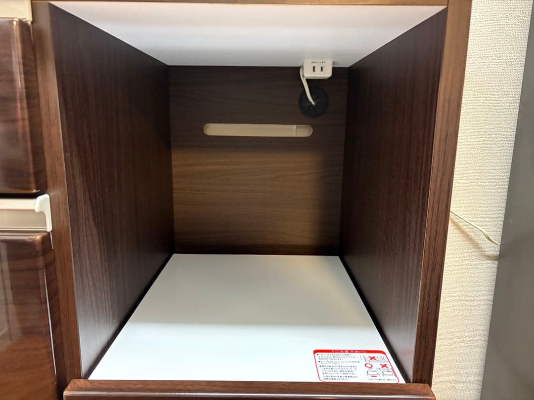 ニトリ　キッチンカウンター　天板付き　ダークブラウン