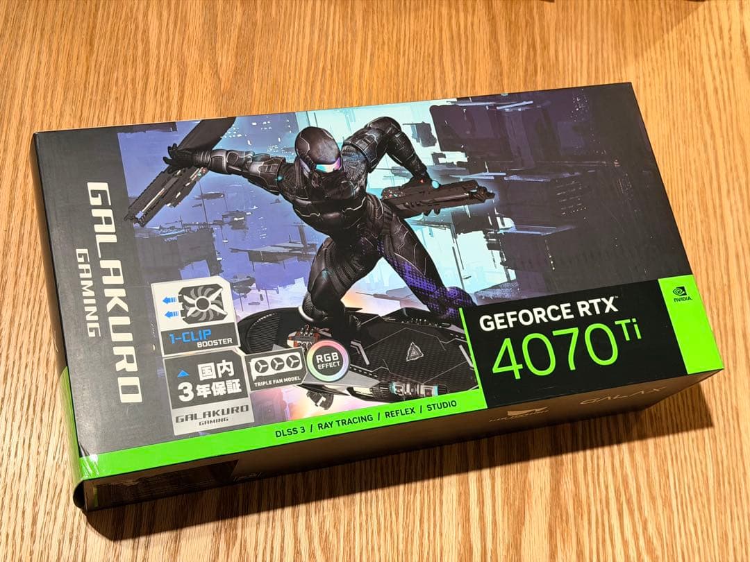 【中古美品】玄人志向 NVIDIA GeForce RTX4070Ti 12GB