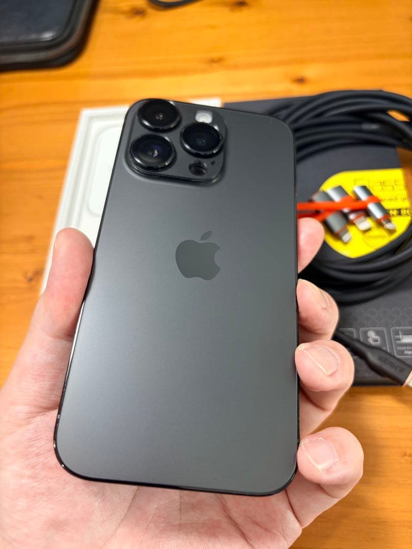 【美品】iPhone14Pro 256GB ブラック ケーブル付