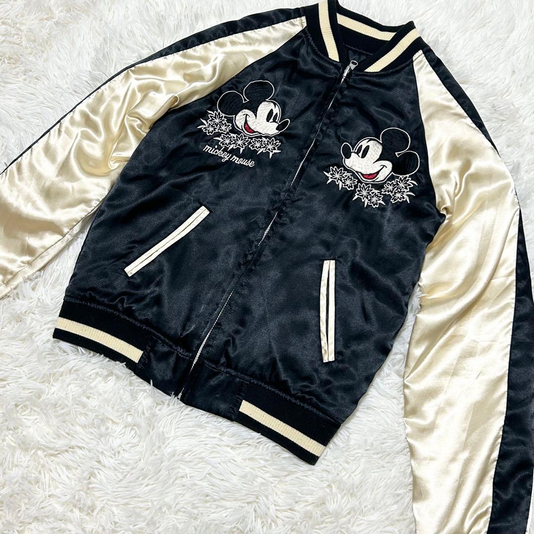 Disney　ディズニー　リバーシブルスカジャン　黒