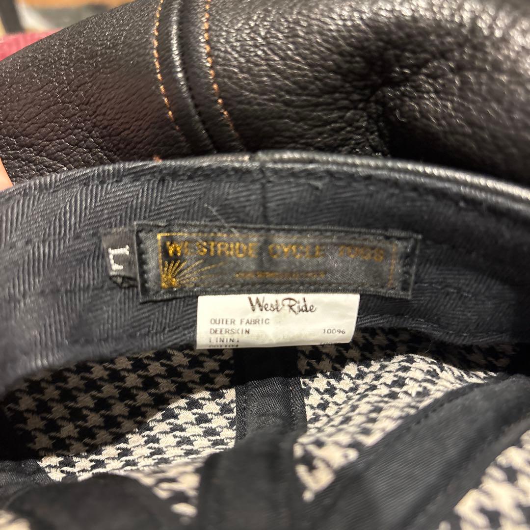 WESTRIDE ウエストライド 本革　レザーキャスケット