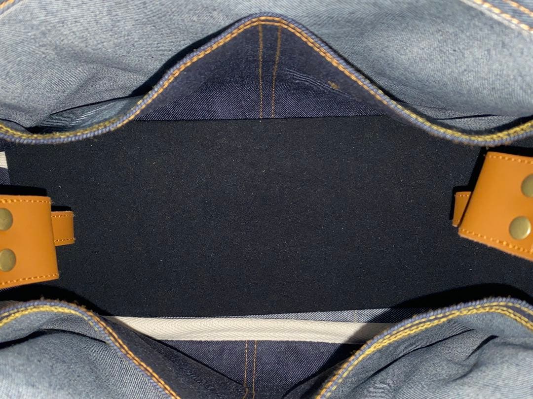 ☆ハンドメイド☆岡山デニム☆柴犬☆4wayあおりバッグ