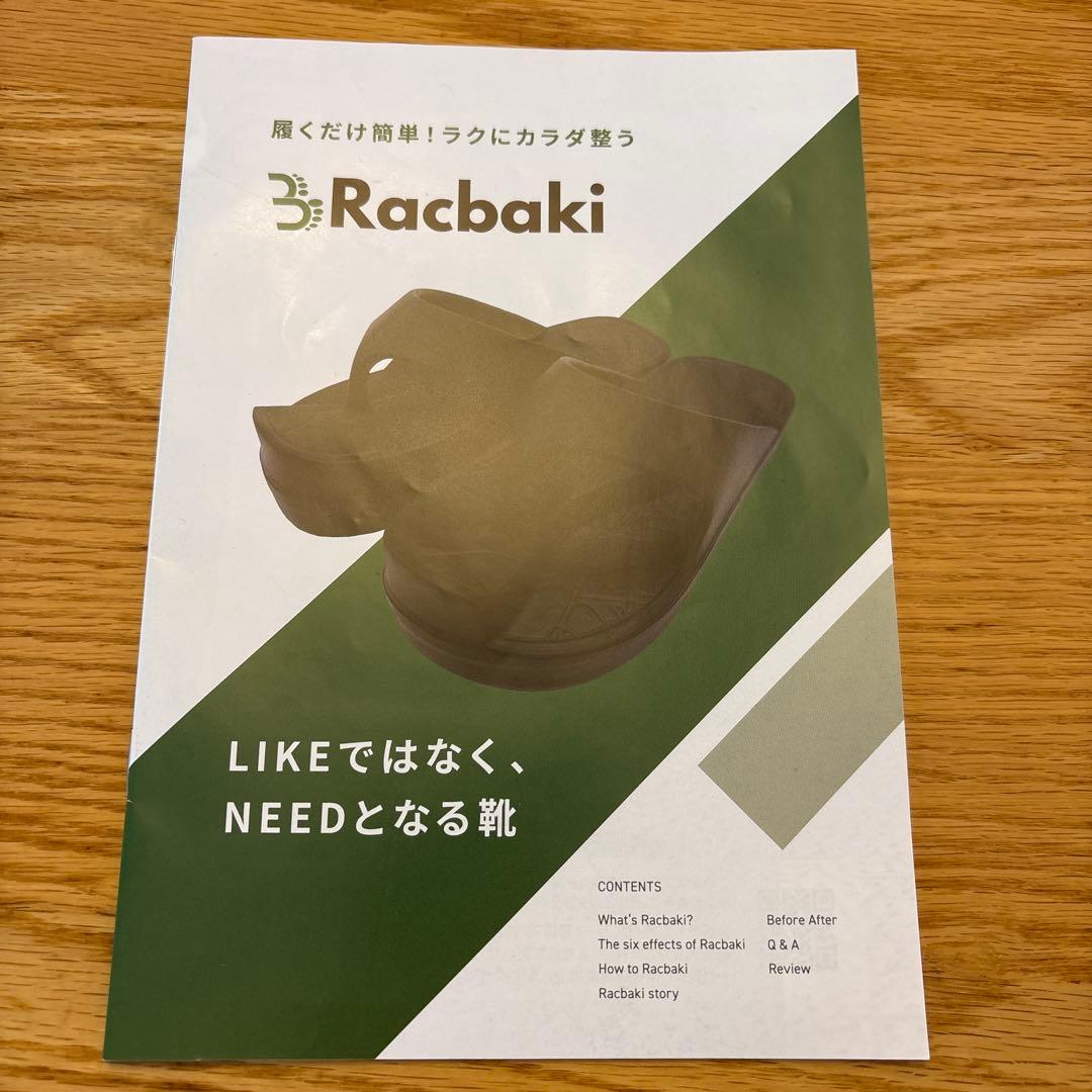 Racbaki イージーサンダル ブラック レディースM
