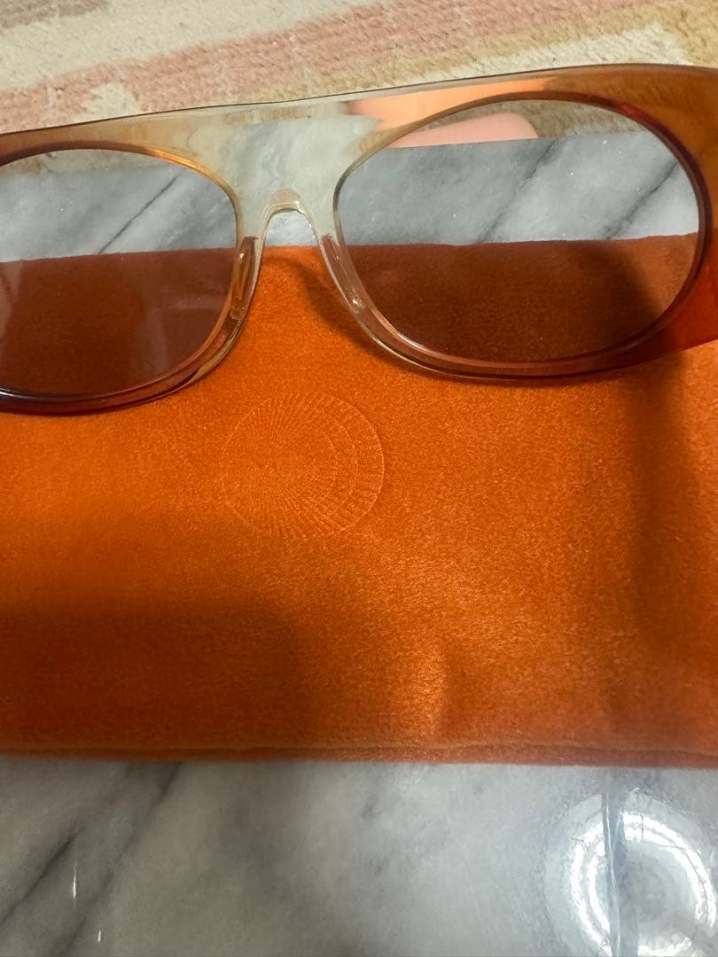 ブラウンオーバーサイズサングラス