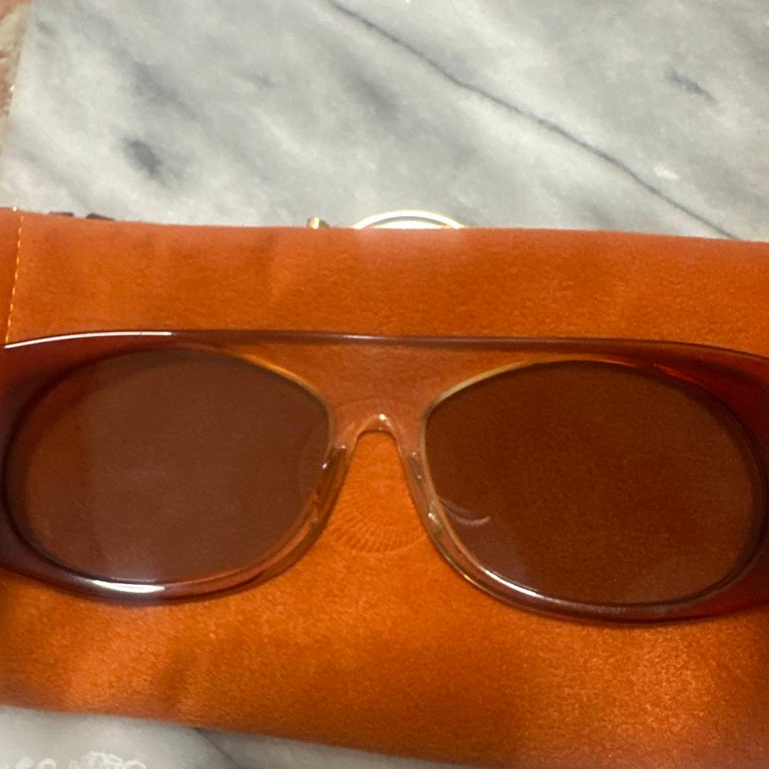 ブラウンオーバーサイズサングラス