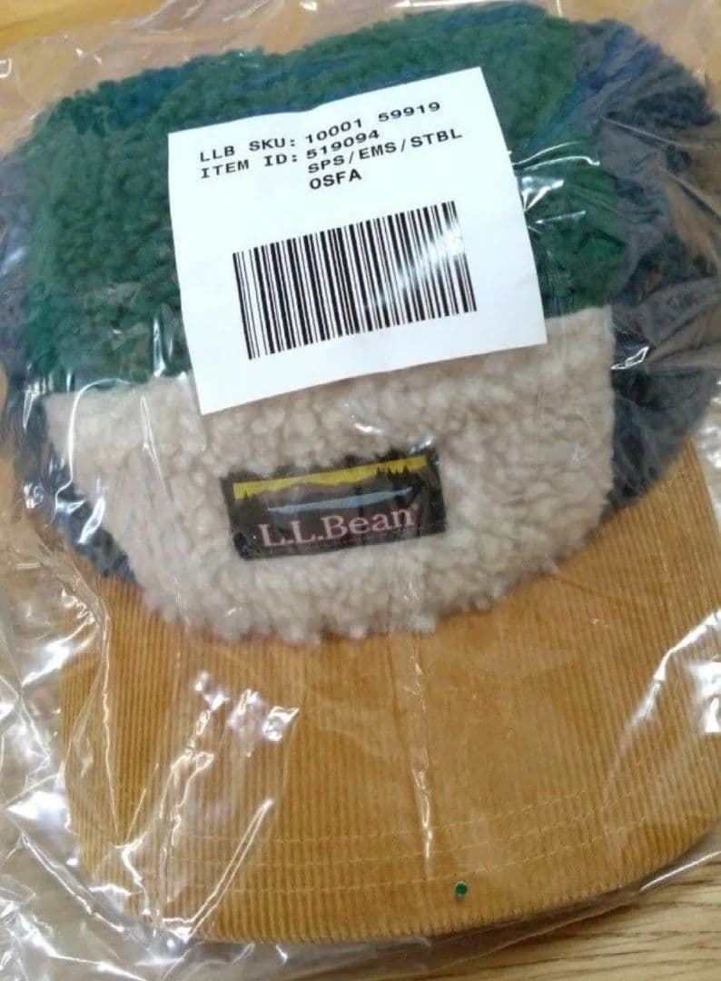 エルエルビーン シェルパ ファイブパネル ハット カラーブロック llbean