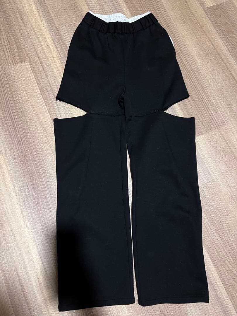 bluelea カットスウェットパンツ