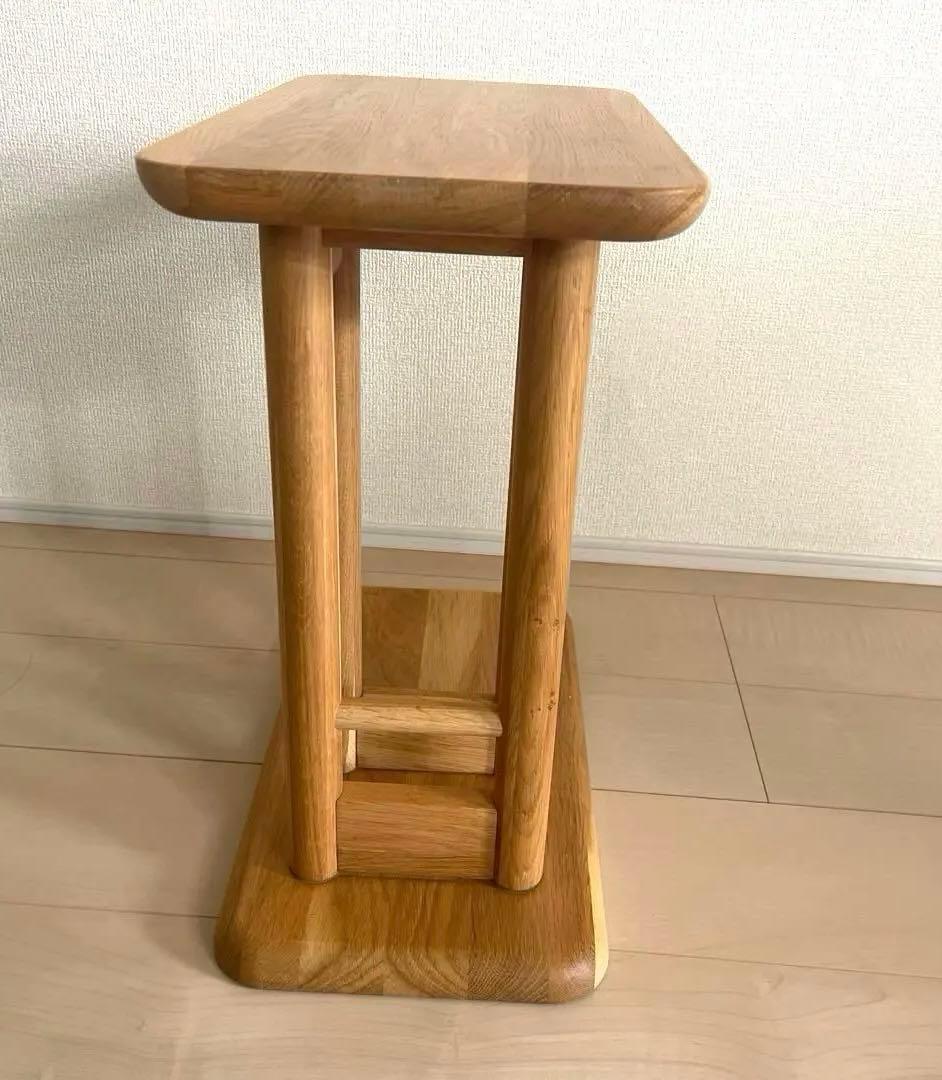 ルノ Runo 北欧風　サイドテーブル　移動簡単 C字型 角丸加工 小物置き