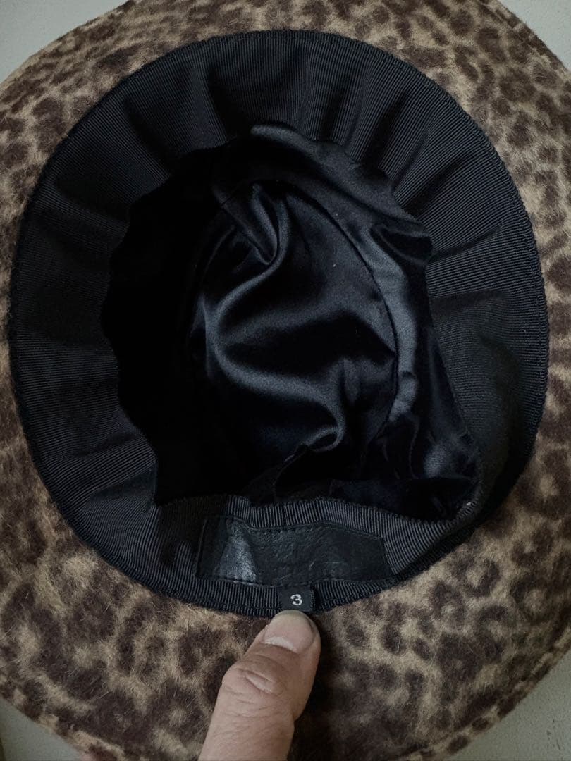 Size3のhyde着用BACKLASHレオパード柄ラビットファー素材