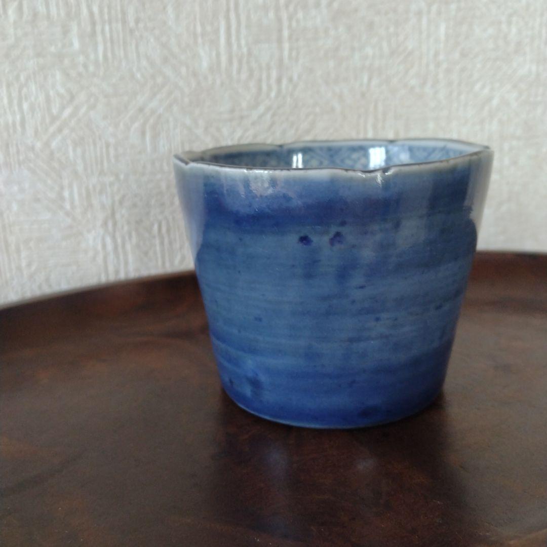 古伊万里瑠璃釉蕎麦猪口江戸時代