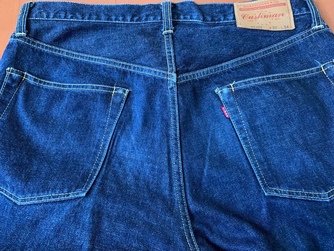 CUSHMAN クッシュマン　22177 ストレートデニム　w36 13.5oz
