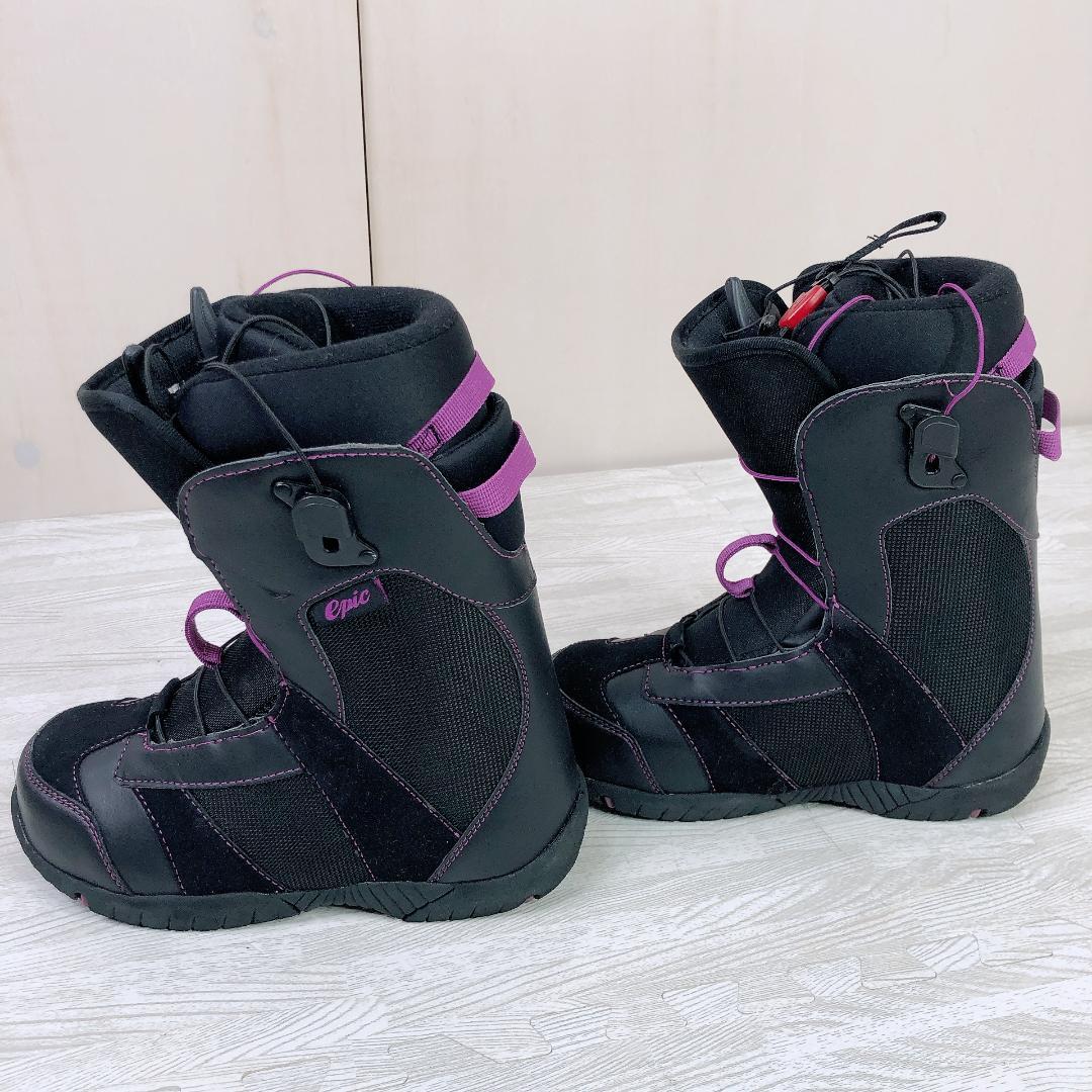 EPIC スノーボードブーツ 24.5cm ブラック/パープル