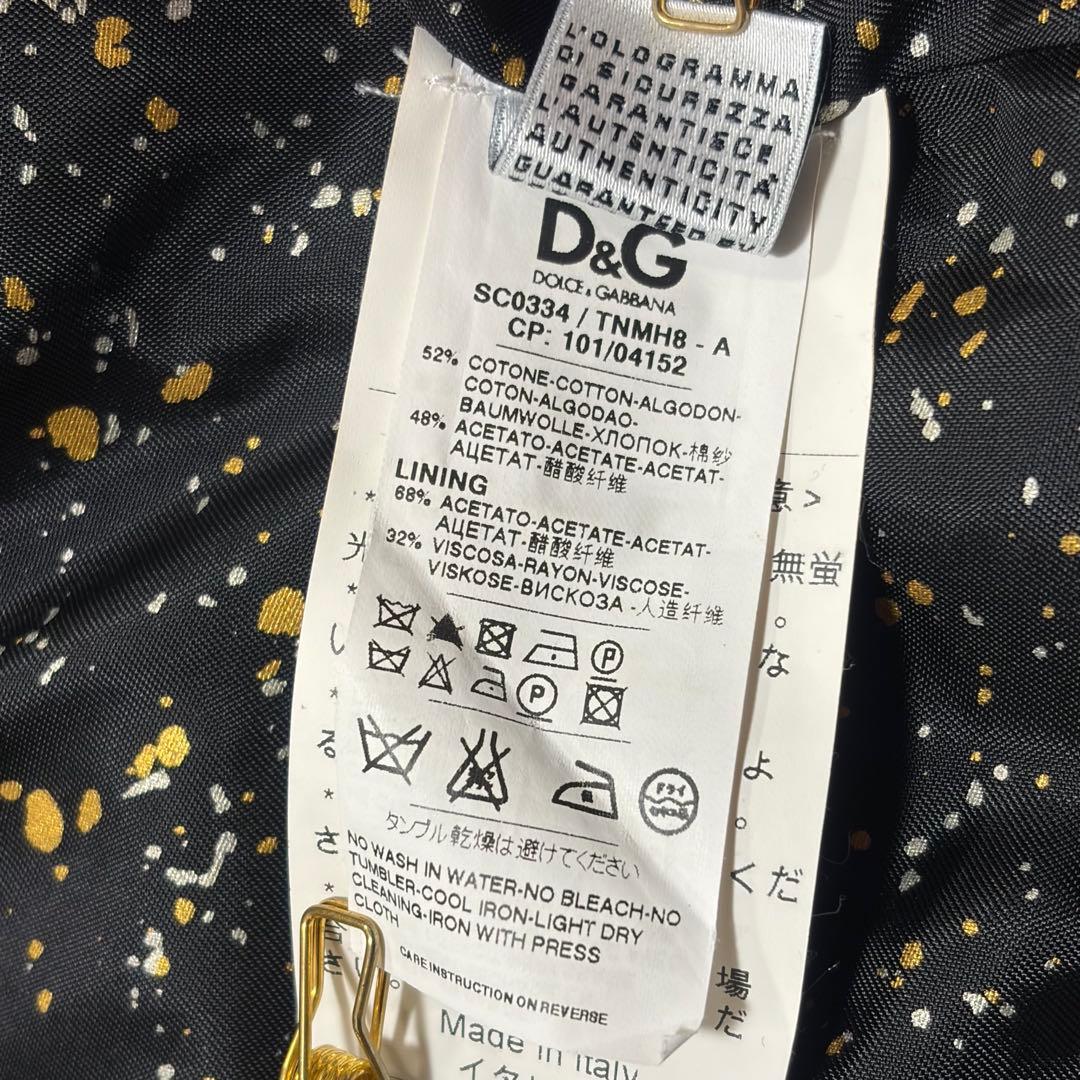 D&G Dolce&Gabbana レディース ジャケット ブラック 総柄 Ｍ