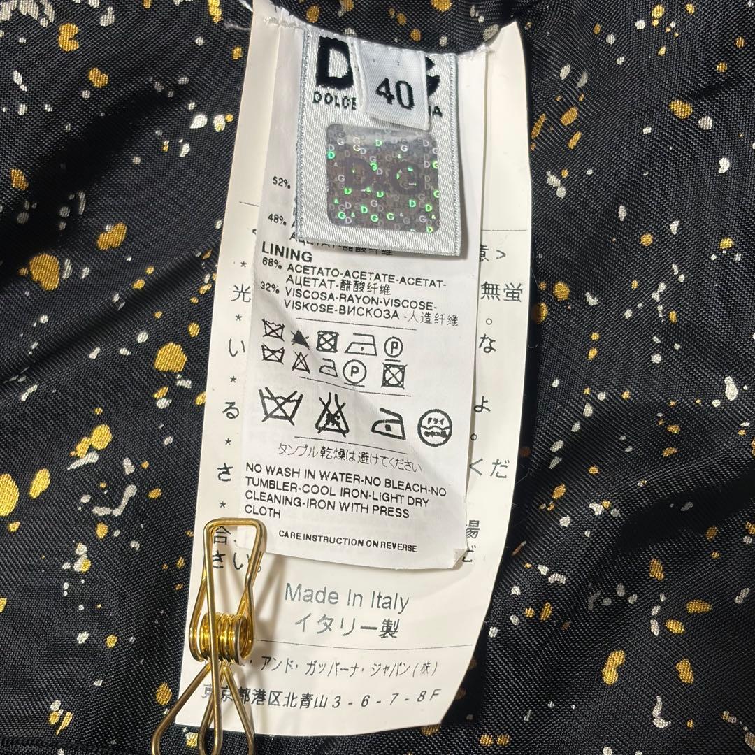 D&G Dolce&Gabbana レディース ジャケット ブラック 総柄 Ｍ