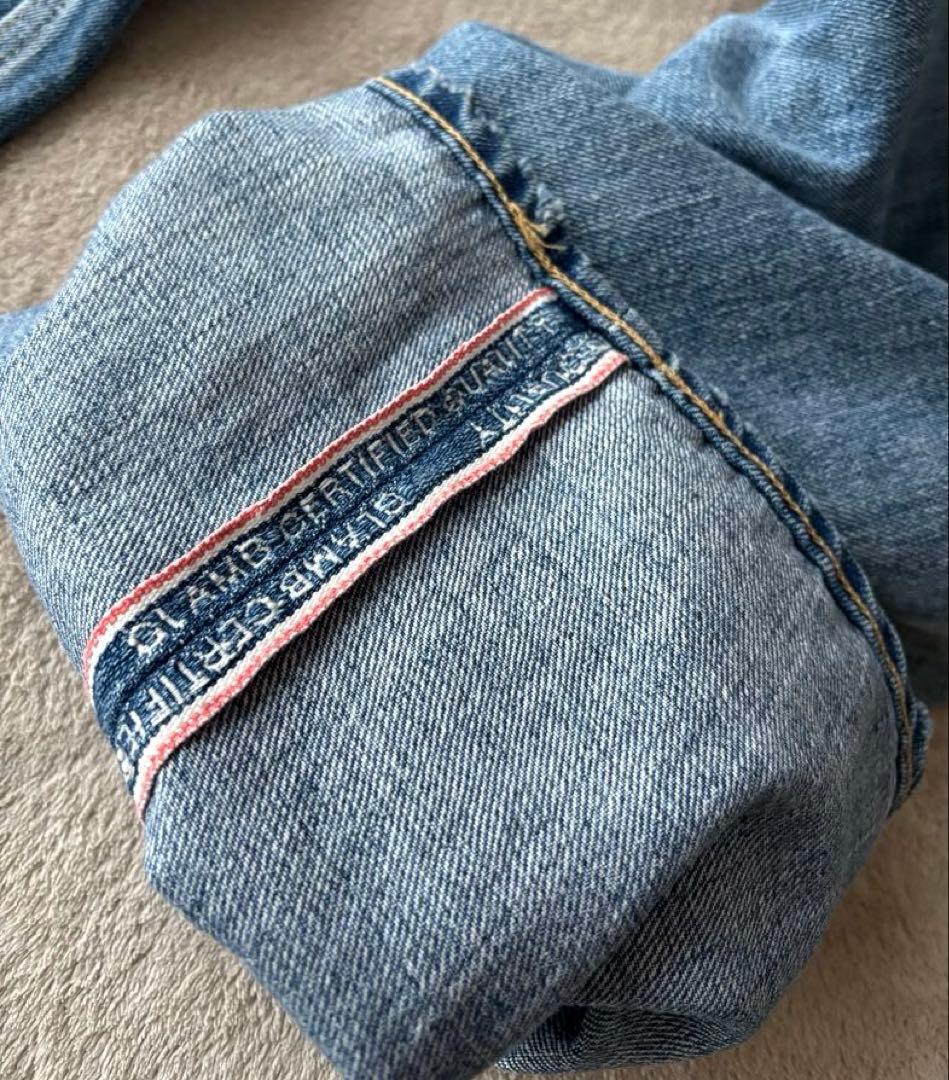 glamb グラム　Mess denim メスデニム　ヴィンテージ加工　赤耳