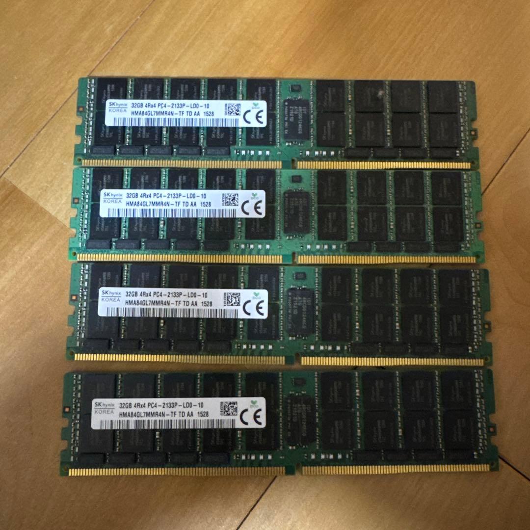 SKhynix PC4-2133P 32GB 4枚セットサーバー用メモリ