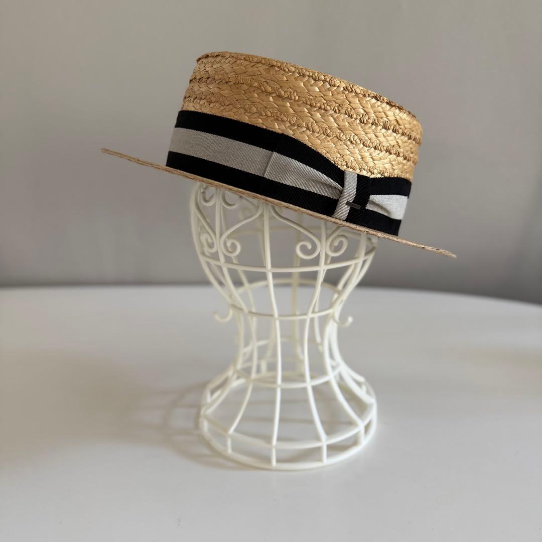 BUNJIROW カンカン帽 ストローハット ￼麦わら帽子