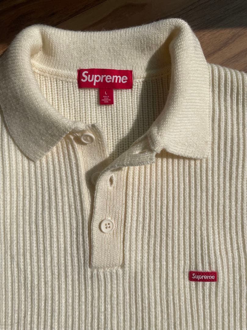 マ*ト様 Supreme Small Box Polo Sweater Ivor