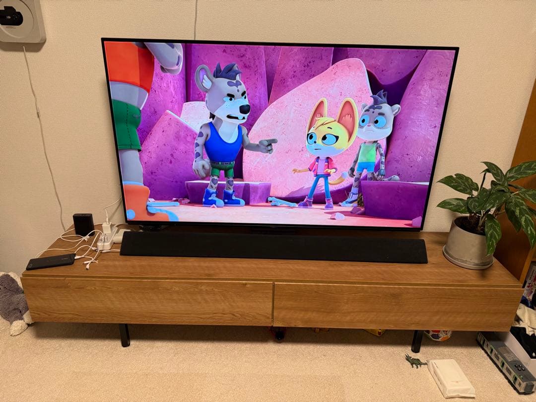 LOWYA テレビ台　シャビーナチュラル