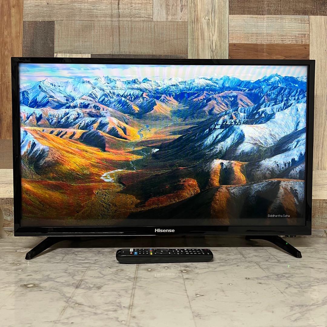 即日受渡❣️3年前購入全国送料込ハイセンス32型YouTube.U-NEXT