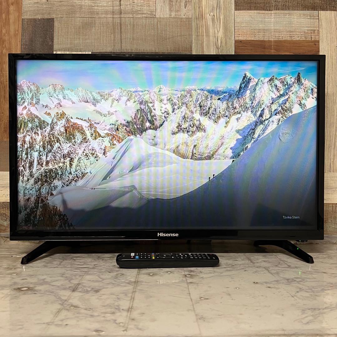 即日受渡❣️3年前購入全国送料込ハイセンス32型YouTube.U-NEXT