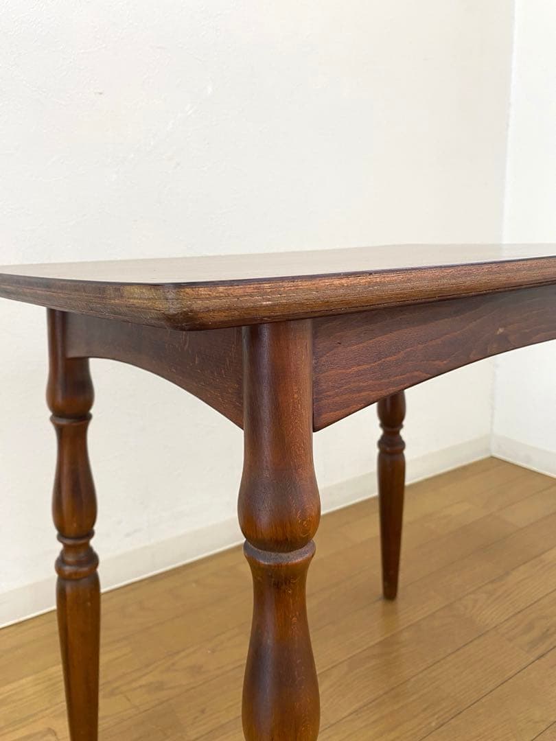 レトロ アンティーク オールドキツツキ 飛騨産業 デコラトップ サイド テーブル