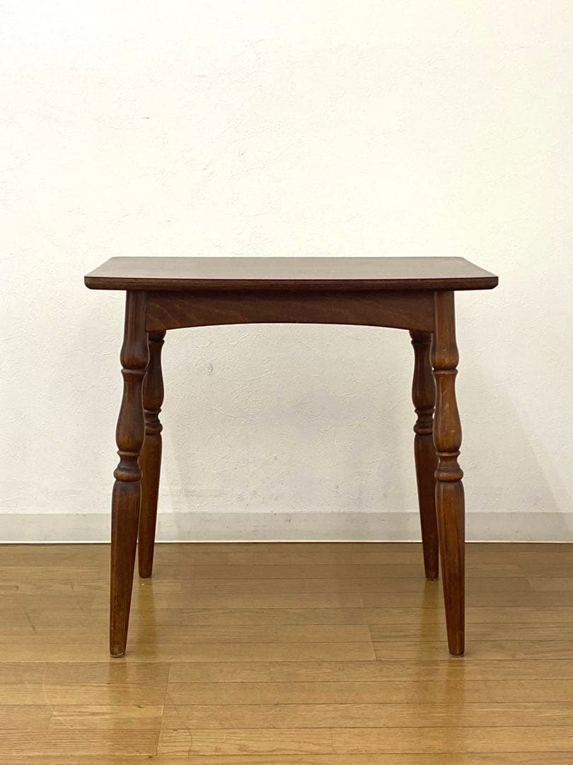 レトロ アンティーク オールドキツツキ 飛騨産業 デコラトップ サイド テーブル