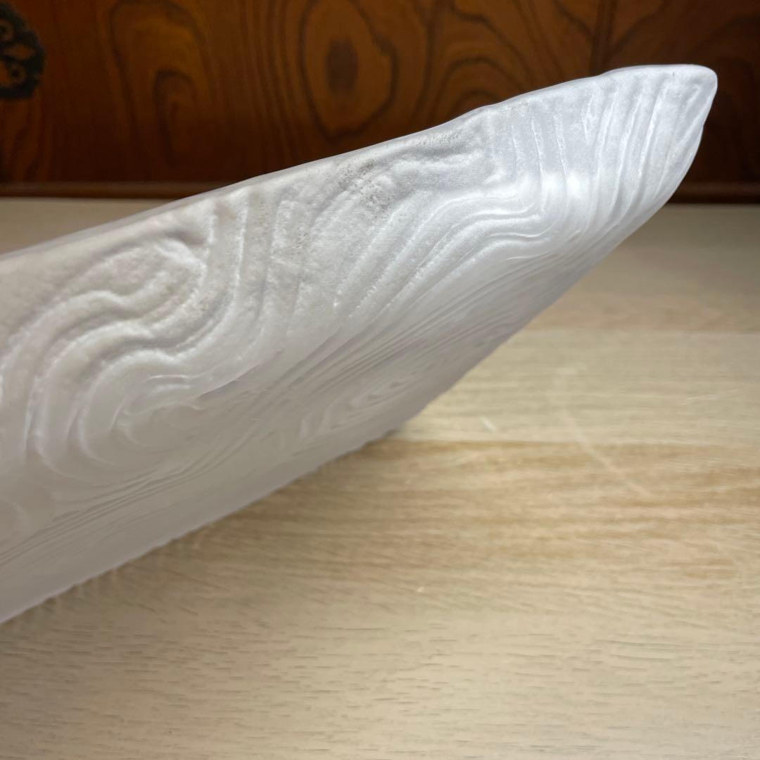 益子焼作家　坂田甚内　ガラス波状紋四方皿　箱なし